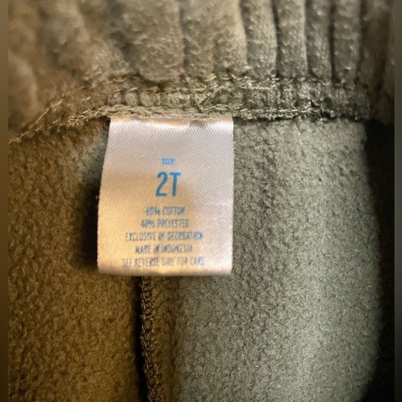 Midwood Brands 2T toddler joggers Hunter green PRELOVED cinch waist and ankles - Picture 5 of 6